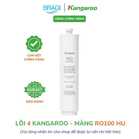 Lõi số 4 - Màng đúc RO Kangaroo - Hàng chính hãng - Dùng cho model máy : KG100HU, KG100HU+, KG100MED,KG100EED,KG100HED