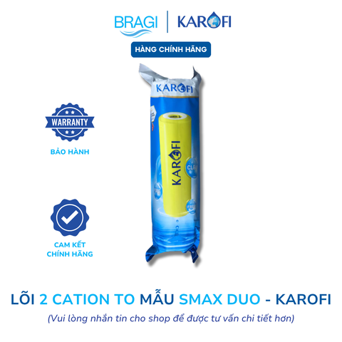 Lõi lọc nước Karofi - Lõi lọc số 2 cation Karofi giúp làm mềm nước, ngăn chặn được sự hình thành cặn trắng