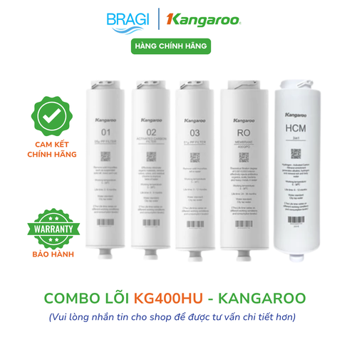 Combo 5 lõi lọc nước Kangaroo cho máy KG400HU, KG400HD, KG400US