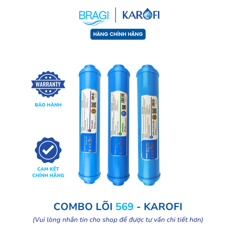 Combo 3 lõi chức năng 569 Karofi (T33, Min, ORP)