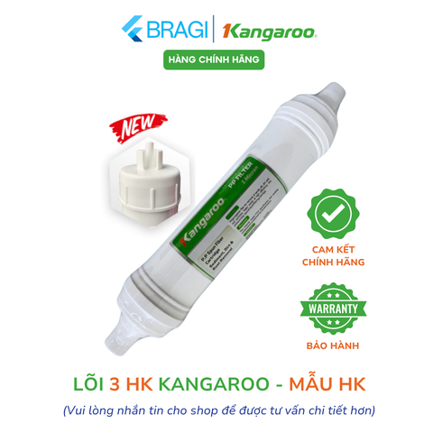Lõi số 3 HK đúc liền lắp cho máy lọc nước Kangaroo KG100HK - lõi PP1 micron
