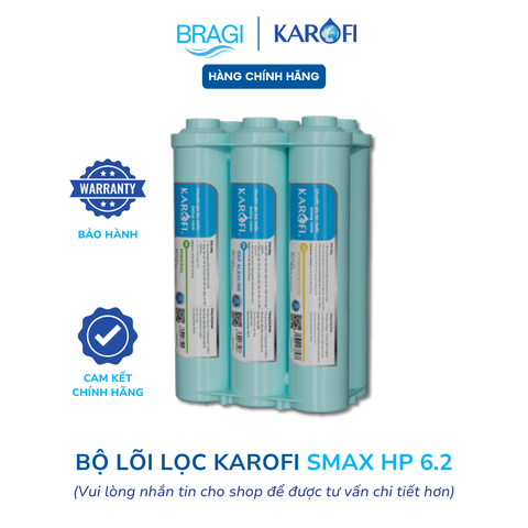 Cụm 6 lõi lọc chức năng Smax hiệu suất cao HP 6.2 Karofi lắp cho máy KAQ-U05, KAQ-U95, KAQ-O07, ERO100,...