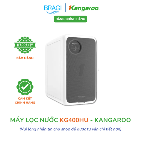 Máy lọc nước Kangaroo Hydrogen KG400HU chính hãng, bảo hành 24 tháng. Máy lọc nước công suất lớn không bình áp dùng cho gia đình hiện đại nhất 2025