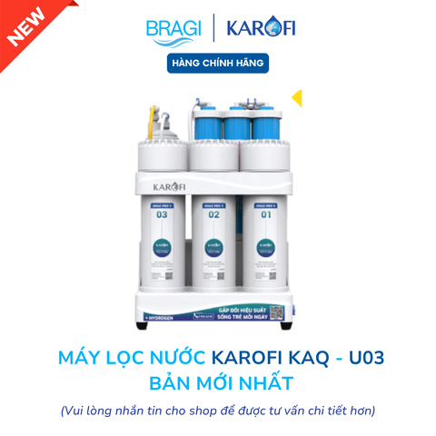 Máy Lọc Nước Để Gầm Karofi KAQ-U03 Pro, Lõi RO 50 GPD Của Mỹ, Công Suất Lọc 10L/H, Hàng Chính Hãng