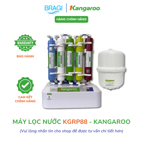 Máy lọc nước để gầm Kangaroo KGRP88 – 9 cấp lọc, bảo hành trong 24 tháng. Mẫu máy lọc nước nhỏ gọn thiết kế mới nhất 2025
