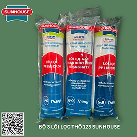 Lõi lọc số 1 Sunhouse, lõi PP 5 micron có tác dụng loại bỏ cặn bẩn có kích thước lớn hơn hoặc bằng 5 micron
