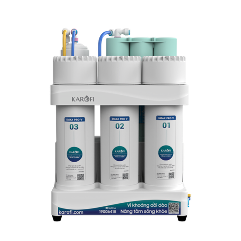 Máy lọc nước để gầm Karofi KAQ-U05 Pro 10 lõi lọc. Máy lọc nước chính hãng KAROFI giá tốt 2025