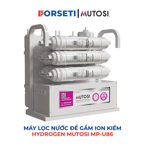 Máy lọc nước để gầm Mutosi MP-U86. Máy lọc nước 11 cấp lọc có Hydrogen để gầm lấy được 2 chế độ nước cao cấp nhất 2025