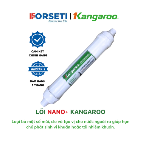 Lõi lọc Hydrogen Kangaroo - NANO Carbon + dùng cho máy lọc nước Kangaroo Hydrogen - Hàng chính hãng