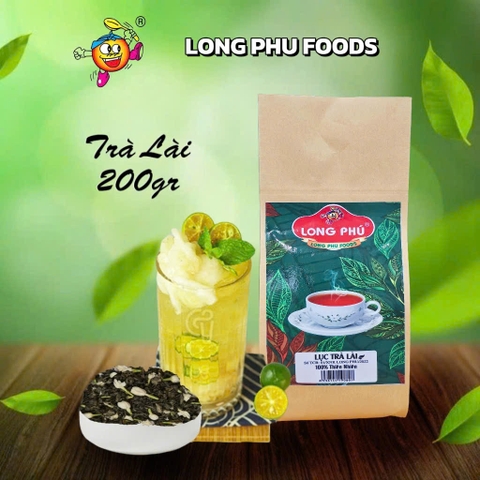 Lục Trà Lài (Trà Xá) Long Phú gói 200gr - Ngát hương trà xanh và hương lài thơm ngon, đậm vị trà thiên nhiên