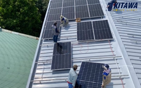 Hoàn thành lắp điện mặt trời hòa lưới 40kW 3 pha ở Bình Định