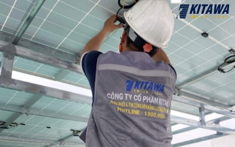 Lắp đặt điện mặt trời áp mái 27kWp cho công ty anh Định