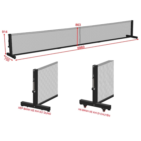 Trụ Pickleball thi đấu Vifa 303704-P