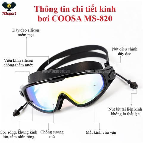 Kính bơi Panorama COOSA MS-820