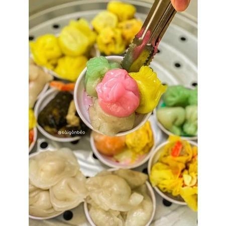 Há cảo ngũ sắc người hoa khay 25 viên - 500gr
