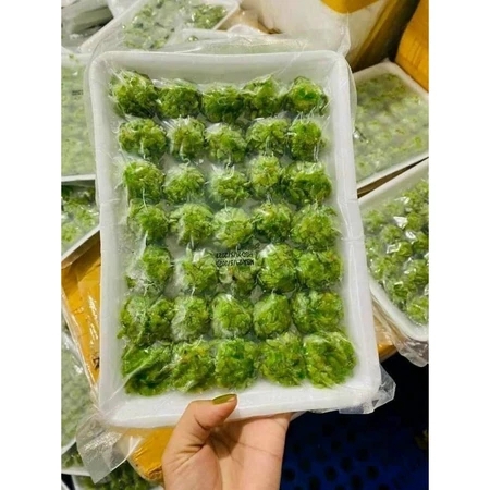 Cá viên cuộn cốm xanh vĩ 35 viên - 500g