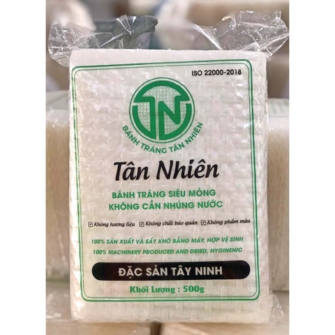 Bánh Tráng Vuông Tân Nhiên Dẻo Mỏng - 500g