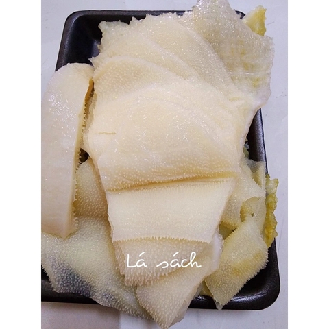 Lá Sách Bò trắng,làm sạch,hấp chín,khay - 1kg nét đủ