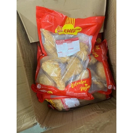 Đùi gà tẩm bột chiên giòn CP Tem Đỏ khoảng 7 - 8 cái - 1kg