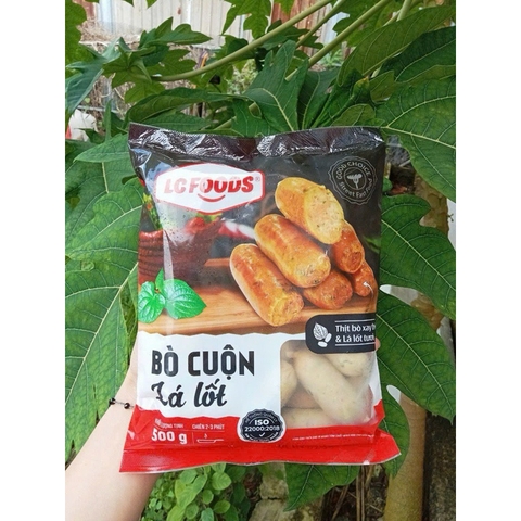 Bò cuộn lá lốt LC gói -  500g