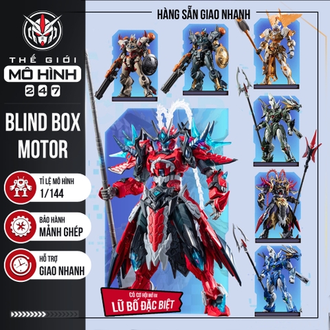 (SẴN HÀNG) Mô hình BLIND BOX MOTOR NUCLEAR 1/144 I AM GREAT HERO MNH-A - KÈM ĐẾ
