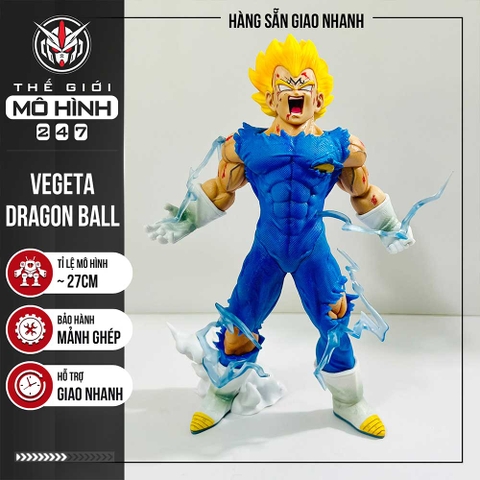 MÔ HÌNH DRAGON BALL VEGETA NỔI GIẬN CAO 27CM
