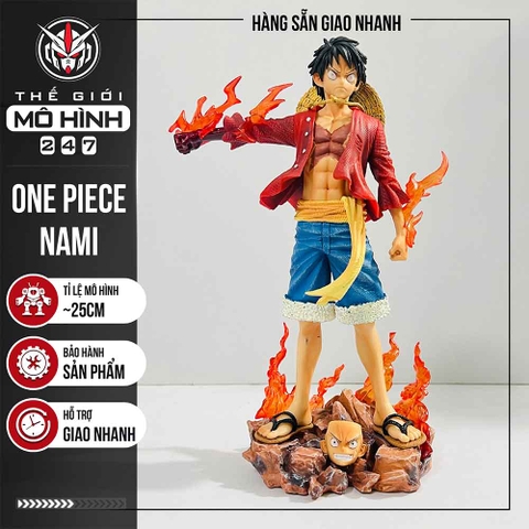 MÔ HÌNH ONE PIECE LUFFY BỘC PHÁT HAKI - HOA ANH ĐÀO