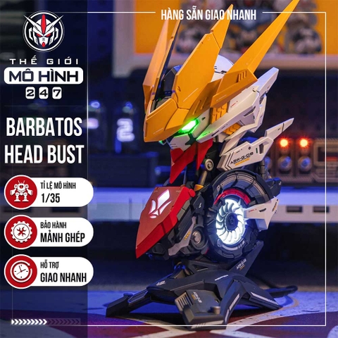 MÔ HÌNH LẮP RÁP BARBATOS HEAD BUST (CÓ LOA + ĐÈN + DECAL NƯỚC)