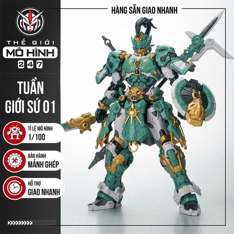 (CÓ ĐÈN) MÔ HÌNH LẮP RÁP 1/100 TUẦN GIỚI SỨ - CHÍNH HÃNG CANG DAO