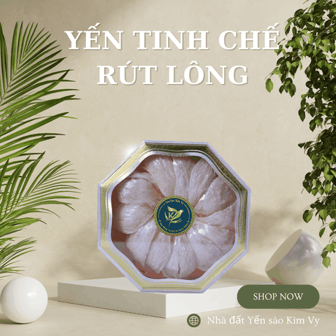 Yến tinh chế rút lông khô
