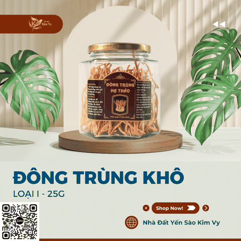 Đông trùng khô loại I - 25g