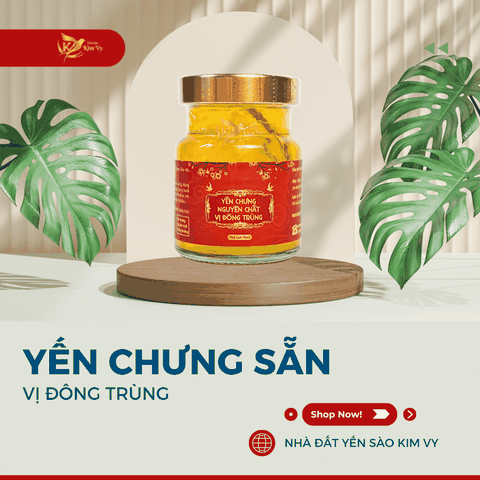 Yến chưng sẵn đông trùng