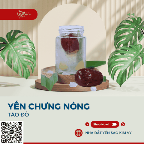 Yến chưng nóng táo đỏ