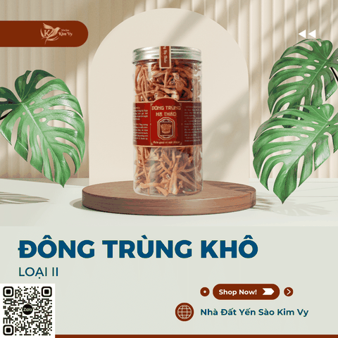 Đông trùng khô loại II