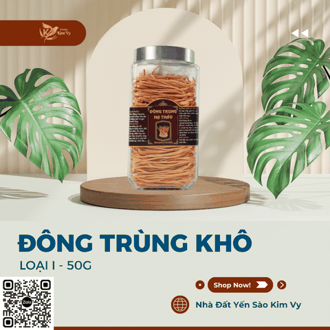 Đông trùng khô loại I - 50g