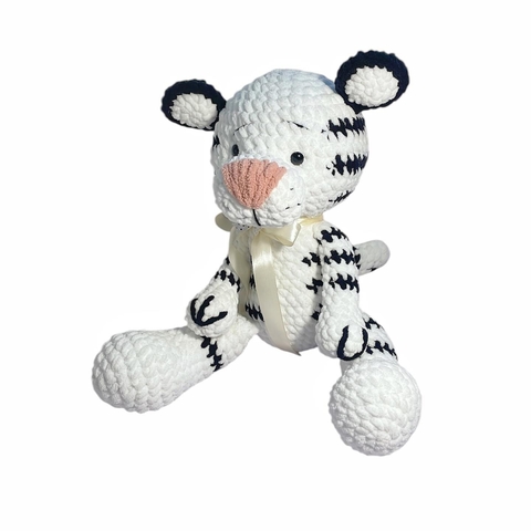 Thú len con hổ nhồi bông size lớn Quà tặng handmade