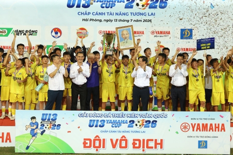 Hành trình lên ngôi vô địch đầy thuyết phục của U13 Sông Lam Nghệ An tại Giải U13 Quốc gia 2026