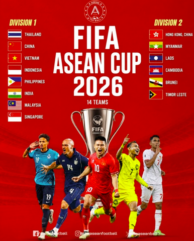 FIFA ASEAN Cup 2026 chính thức ra mắt: Hồng Kông trở thành đồng chủ nhà, tuyển Trung Quốc rút lui dù giải thưởng lên tới 4 triệu USD