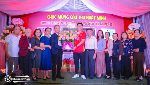 Ấm áp buổi lễ tuyên dương cầu thủ Nguyễn Nhật Minh – Niềm tự hào của An Dương và bóng đá đất Cảng