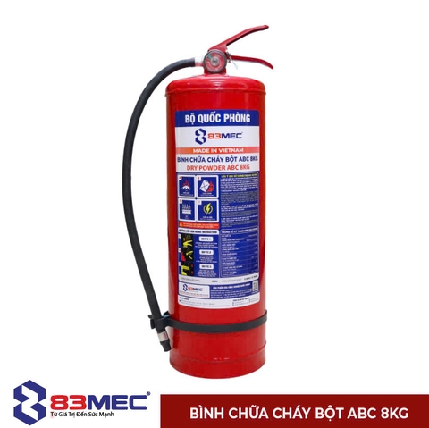 Bình bột chữa cháy ABC 83MEC 8kg