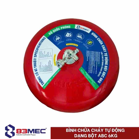 Bình Chữa Cháy Tự Động Bột ABC 6kg