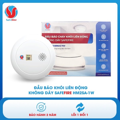 Đầu báo khói liên động không dây SafeFire HM2SA-1W