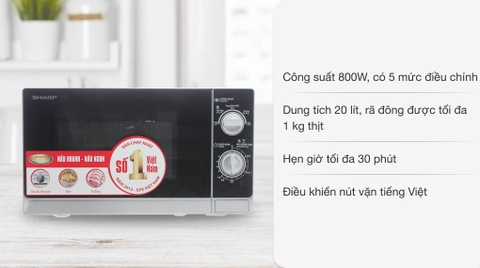 Lò vi sóng Sharp  20 lít R-205VN(S)