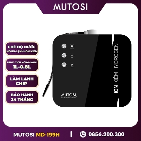 Máy Chuyển Đổi Nước Nóng Lạnh Ion Kiềm Hydrogen Mutosi MD-199H