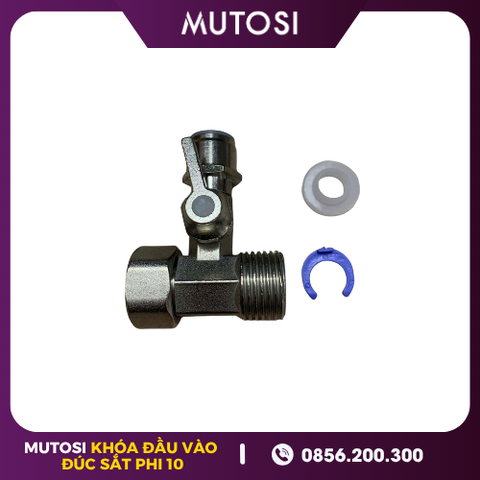 Bộ Khóa Đầu Vào Phi 10 Máy RO Mutosi (Đúc Liền Khối Sắt)