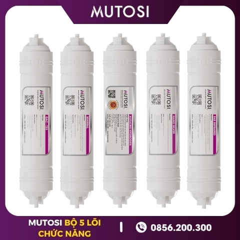 Bộ 5 Lõi Chức Năng Mutosi (T33-Mineral-Far Infrared-Alkaline-NanoSilver)