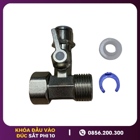 Bộ Khóa Đầu Vào Phi 10 (Đúc Liền Khối Sắt)