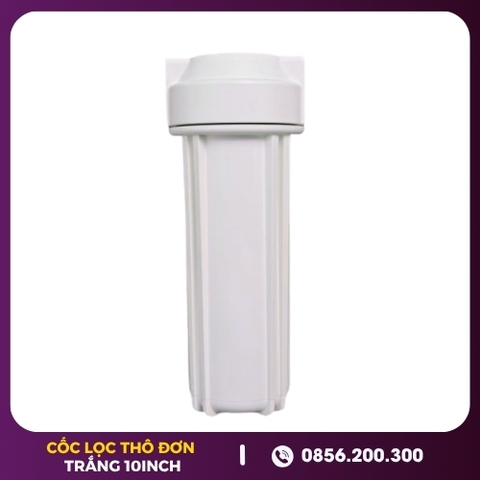 Cốc Lọc Thô Đơn TRẮNG - 10inch Ren 13