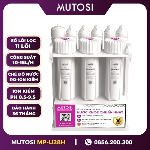 Máy Lọc Nước Để Gầm Ion Kiềm Hydrogen Mutosi MP-U28H