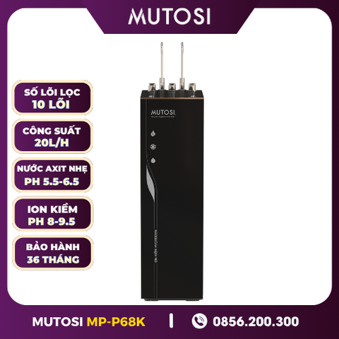 Máy Lọc Nước Điện Giải Ion Kiềm Hydrogen Nóng Lạnh Nguội Mutosi MP-P68K